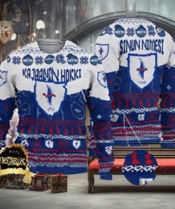 Custom Name Kajaanin Hokki Ugly Christmas Sweater New Logo Gift For Men And Women Fans