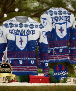 Custom Name Kajaanin Hokki Ugly Christmas Sweater New Logo Gift For Men And Women Fans