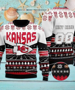 Custom Name Kansas City Chiefs Ugly Christmas Sweater