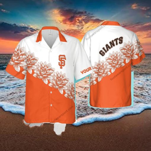 Custom Name MLB San Francisco Giants Hibiscus New AOP Hawaiian Shirt Flower For Men And Women