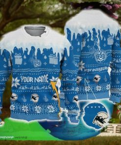 Custom Name MSV Duisburg Knitted Christmas Sweater Gift For Men And Women