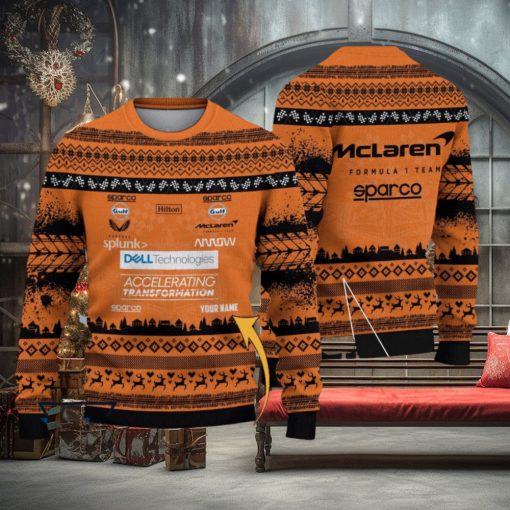 Custom Name McLaren F1 Team Ugly Sweater