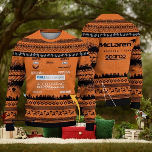 Custom Name McLaren F1 Team Ugly Sweater