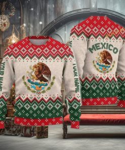 Custom Name Mexican Ugly Christmas Sweater