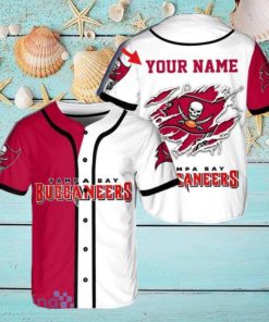 Custom Name NFL Tampa Bay Buccaneers Jersey Baseball Shirt Style Gift Shirt