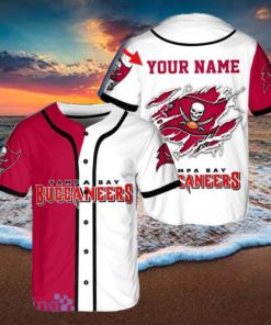 Custom Name NFL Tampa Bay Buccaneers Jersey Baseball Shirt Style Gift Shirt