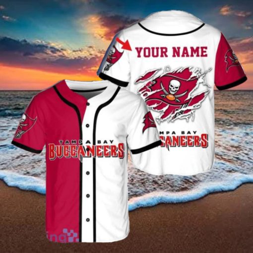 Custom Name NFL Tampa Bay Buccaneers Jersey Baseball Shirt Style Gift Shirt