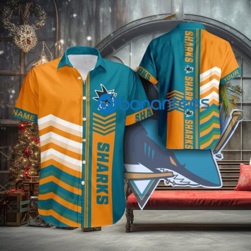 Custom Name NHL San Jose Sharks Retro New AOP Hawaiian Shirt For Summer