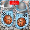 Custom Name Number Basketball Crocs