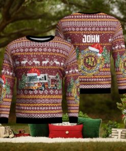 Custom Name Palmerton Pennsylvania Palmerton Fire Department For Christmas Gifts 3D Printed Ugly Christmas Sweater