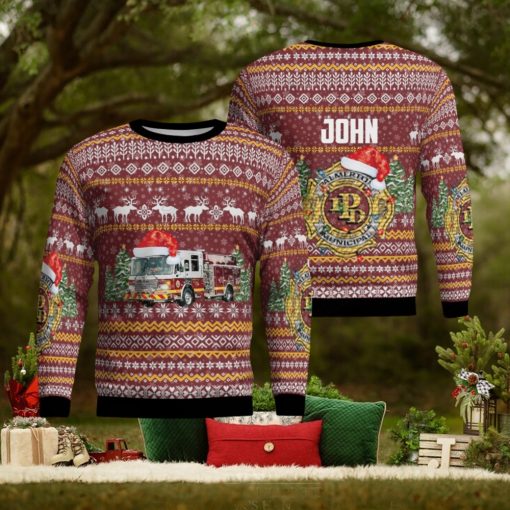 Custom Name Palmerton Pennsylvania Palmerton Fire Department For Christmas Gifts 3D Printed Ugly Christmas Sweater