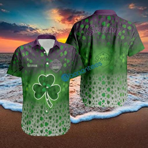 Custom Name Patrick Day Logo Brand Scentsy 3D Hawaiian Shirt For Summer