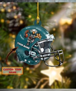 Custom Name Philadelphia Eagle NFL Christmas Ornament