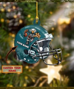 Custom Name Philadelphia Eagle NFL Christmas Ornament