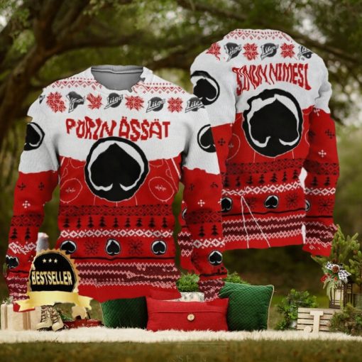 Custom Name Porin assat Ugly Christmas Sweater New Logo Gift For Men And Women Fans