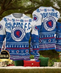 Custom Name Rangers FC Ugly Christmas Sweater New Logo Gift For Men And Women Fans