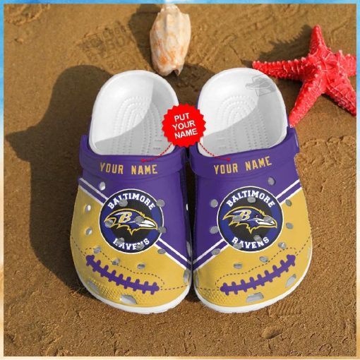 Custom Name Ravens Revolution Clogs Crocs