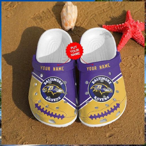 Custom Name Ravens Revolution Clogs Crocs