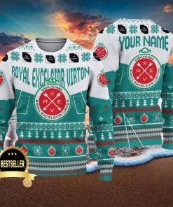 Custom Name Royal Excelsior Virton Ugly Christmas Sweater New Logo Gift For Men And Women Fans