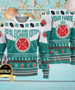 Custom Name Royal Excelsior Virton Ugly Christmas Sweater New Logo Gift For Men And Women Fans