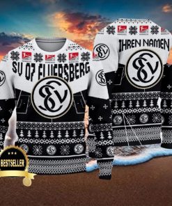 Custom Name SV 07 Elversberg Ugly Christmas Sweater New Logo Gift For Men And Women Fans