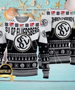 Custom Name SV 07 Elversberg Ugly Christmas Sweater New Logo Gift For Men And Women Fans