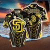 Custom Name San Diego Padres Mlb Flower Hawaii Shirt For Fans TxSCbLNX2