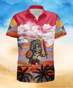 Custom Name San Diego State Aztecs Mens Basketball Sunset Pattern Hawaiian Shirt