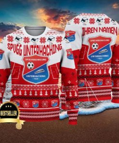 Custom Name SpVgg Unterhaching Ugly Christmas Sweater New Logo Gift For Men And Women Fans