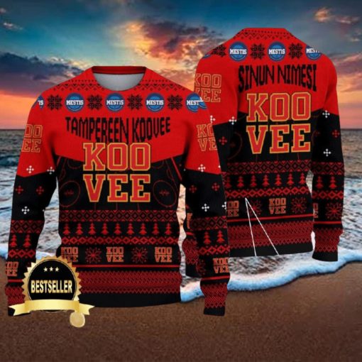 Custom Name Tampereen Koovee Ugly Christmas Sweater New Logo Gift For Men And Women Fans