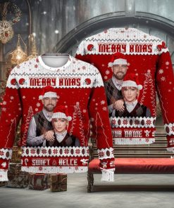 Custom Name Taylor Swift Travis Kelce Kansas Football Ugly Christmas Sweater