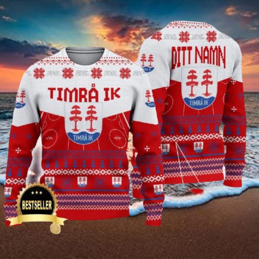 Custom Name Timra IK Ugly Christmas Sweater New Logo Gift For Men And Women Fans