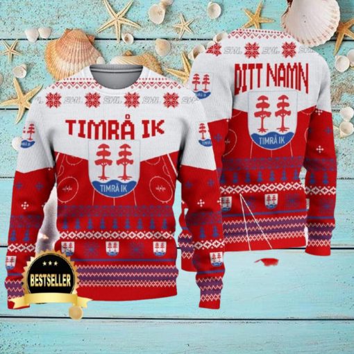 Custom Name Timra IK Ugly Christmas Sweater New Logo Gift For Men And Women Fans