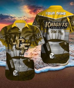 Custom Name UCF Knights NCAA Unique Logo All Over Print Hawaiian Shirt Gift For Fans