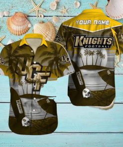 Custom Name UCF Knights NCAA Unique Logo All Over Print Hawaiian Shirt Gift For Fans