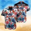 Personalized Photo Hawaiian Shirt Custom Dog Cat Face Holiday Tropical Pattern Shirt