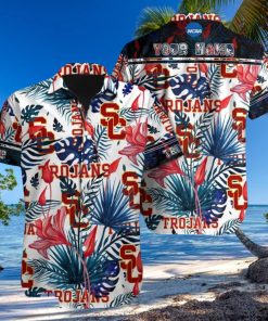 Custom Name USC Trojans NCAA Pacific Brand Aloha Hawaiian Shirt For Summer