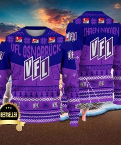 Custom Name VfL Osnabrack Ugly Christmas Sweater New Logo Gift For Men And Women Fans