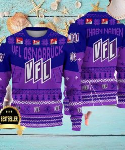 Custom Name VfL Osnabrack Ugly Christmas Sweater New Logo Gift For Men And Women Fans