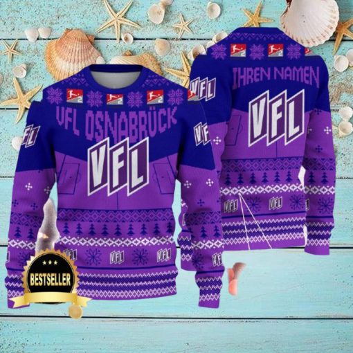 Custom Name VfL Osnabrack Ugly Christmas Sweater New Logo Gift For Men And Women Fans