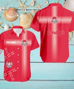 Custom Name WENDY’S Logo Brand New Palm Brand Beach Hawaiian Shirt For Men And Women