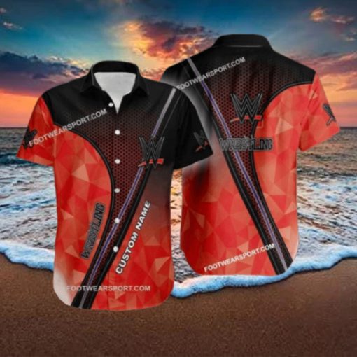 Custom Name WWE Wrestling Line 3D New Vintage Hot 3D Hawaiian Shirt For Men And Women