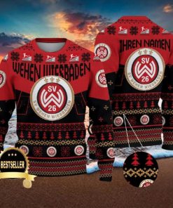 Custom Name Wehen Wiesbaden Ugly Christmas Sweater New Logo Gift For Men And Women Fans