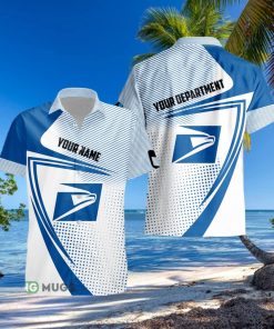 Custom Name usps Style 6 Logo Trademark 3D Hawaiian Shirt For Men And Women Gift