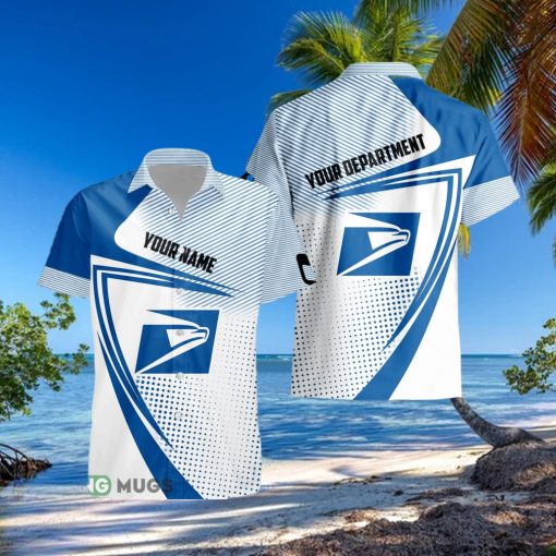 Custom Name usps Style 6 Logo Trademark 3D Hawaiian Shirt For Men And Women Gift