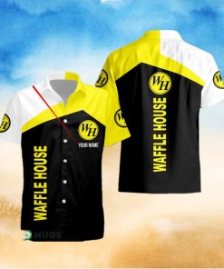 Custom Name waffle house Style 7 Logo Trademark 3D Hawaiian Shirt For Men And Women Gift