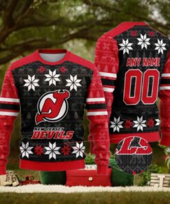 Custom New Jersey Devils Ugly Sweater Fun Christmas Gift Ideas 2024