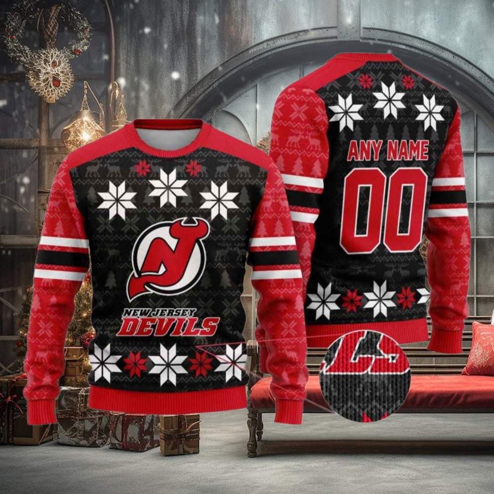 Custom New Jersey Devils Ugly Sweater Fun Christmas Gift Ideas 2024 Custom New Jersey Devils Ugly Sweater Fun Christmas Gift Ideas 2024