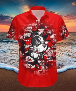 Custom Number And Name Boston University Terriers Hawaiian Shirt Camouflage Vintage NCAA Gift For Fans hawaiian shirt