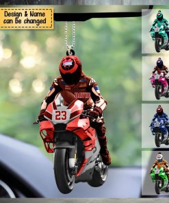 Custom Personalized Motorcycle Acrylic Car Ornament